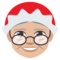 Mrs. Claus - Medium Light emoji on Emojione